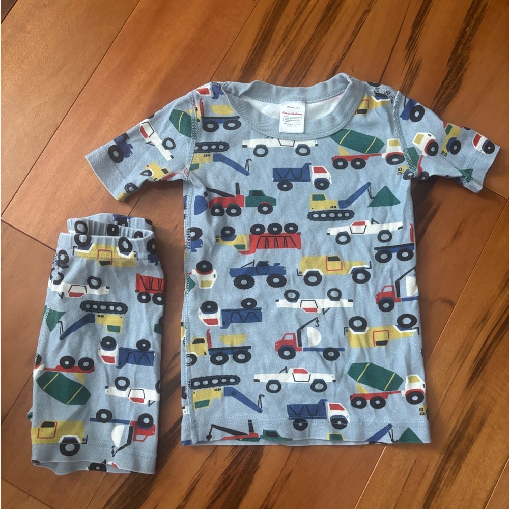 Kids Construction Vehicle Pajama Set